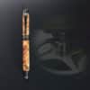 Wild Olive "Burl" fountain Pen, gold & gunmetal device - Image 3