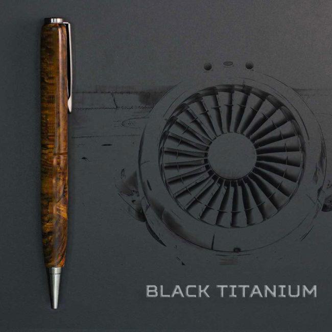 Kugelschreiber aus Eisen-Holz – Titan-Gerät