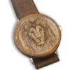 Holzuhr "The Albatross Beech" 44mm - Lederarmband hellbraun – Bild 6
