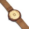 Holzuhr "The Albatross Beech" 44mm - Lederarmband hellbraun – Bild 2